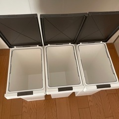 ゴミ箱 フタ付 分別 ダストボックス キッチン 3個セットの画像