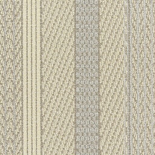 川島織物セルコン ケーブルニットⅢ  タイルカーペット アイボリー 50×50cm UR2201 6枚入り/1ケース 日本製