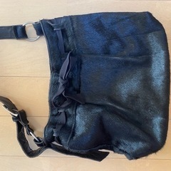 【本物】ショルダーバッグ　ハラコの画像