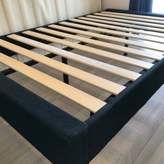 ZINUS（ジヌス）ベッドフレーム　セミダブル　ネイビーの画像