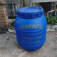 雨水タンク130L青ロゴ入り