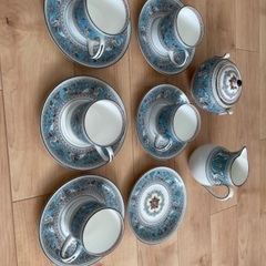 値下。ウェッジウッド  フロレンティーンターコイズ   の画像