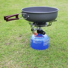 新品　シングルガスバーナー　ガスコンロ　キャンプ用品の画像