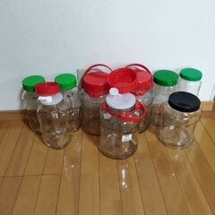 果樹酒用広口ビン6本　無料です
