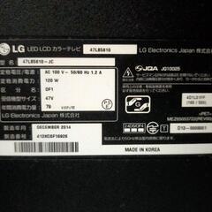 液晶テレビ　Smart TV　47LB810（47インチ）　LG社製の画像