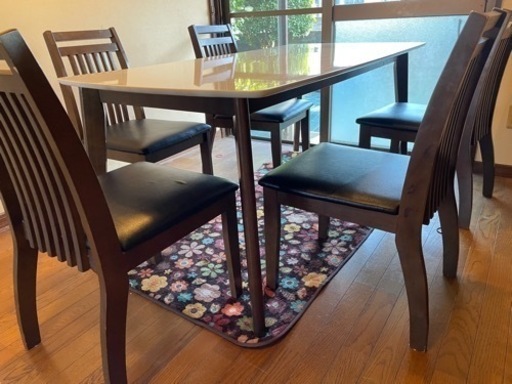 椅子5脚　ダイニングテーブルセット