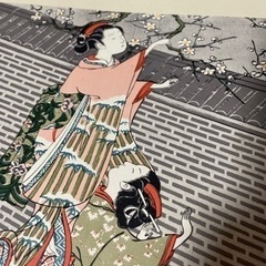 春信　浮世絵プリント　梅の枝折り　名作版画　ポスターの画像
