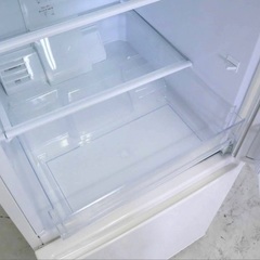 【2020年製•201L】アクア AQUA 冷蔵庫 2ドア 右開き 201L AQR-20K-W ミルクの画像