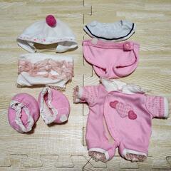 ぽぽちゃん洋服等6点セット 帽子 オムツ 靴下 人形用小物