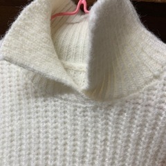 青白いセーターの画像