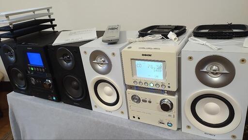 SONY MDコンポ ２台 MD50枚 ミニコンポ