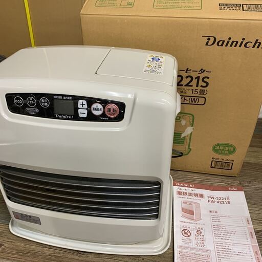 美品 Dainichi ダイニチ ブルーヒーター FW-4221S 2021年製 石油ファンヒーター 木造11畳/コンクリート15畳