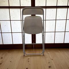 【美品】スチールパイプ 折りたたみ チェア 椅子 イス 無印良品の画像