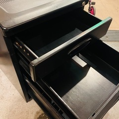 【武蔵小山店】 オフィス　デスク　脇机　作業台　袖机　事務用　スチール　　検　コクヨ　KOKUYO ブラック　黒系　LEAN リーン　ドロワー　引き出し　書類入れ　レターケース　の画像