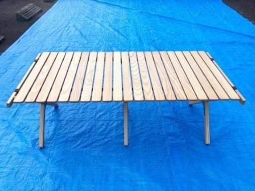 キャンプ用品 タラスブルバ ウッドロールテーブル