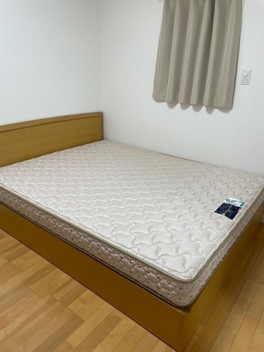 ワイドダブルベッド グランツ フレーム フランスベットマットレス希望でしたらお付けします