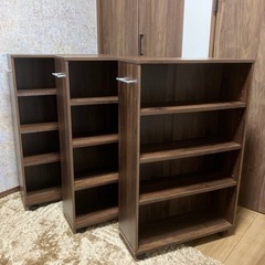 好きな場所に移動して使える本棚 3台セット