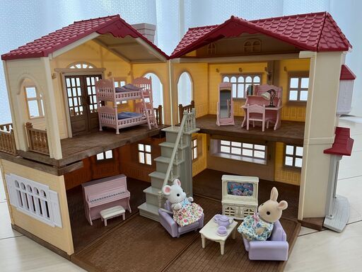 シルバニアファミリー赤い屋根の大きなお家デラックスーなかよしガールズセットー