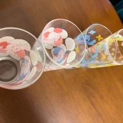 ガラスコップ　ディズニー　ミッキー　ミニー　スティッチ　の画像