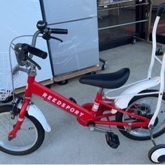中古格安　　REEDSPORT　リーズポート　補助輪付き　子供用自転車　14インチ　赤の画像