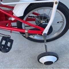 中古格安　　REEDSPORT　リーズポート　補助輪付き　子供用自転車　14インチ　赤の画像
