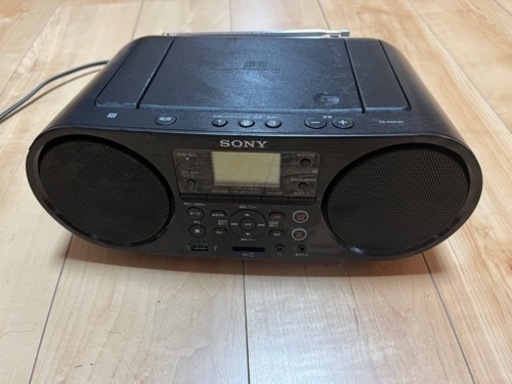 ソニー CDラジオ Bluetooth/FM/AM/ワイドFM対応 語学学習用機能 電池駆動可能 ブラック ZS-RS81BT