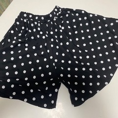 ドット柄　キュロットスカート　サイズ１５０cmの画像