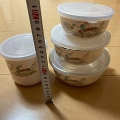 カルガモランド　ホーロータッパー　保管容器の画像