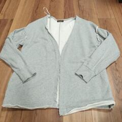スウェット地カーディガン　レディース