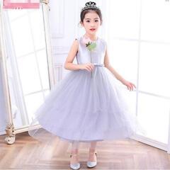 ドレス　110cm キッズ　子供用 結婚式 ピアノ発表会 ワンピ...