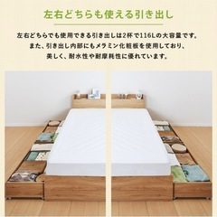 ポケットマットレスセット ダブル ダブルベッド コンセント付き