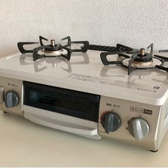 【美品、動作確認済み】リンナイ グリル付ガステーブル RTE56...