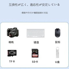 iphone SDカードリーダー PUUNOKO 3in1 SDカードリーダー iOS対応システムOTG機能 最大1TB対応 双方向高速データ転送 SDカードリーダーの画像