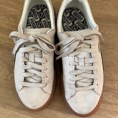 ［PUMA］スウェードシューズ 23.5センチの画像