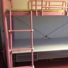 名古屋・ロフトベッド・ピンク