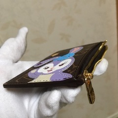 ハンドメイドカードケース ファスナーポーチ付 耐摩擦PUの画像