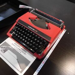 【2,000円】タイプライター　シルバー精工REED715　ワインレッドの画像