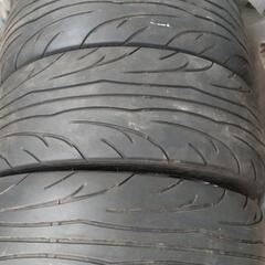 セミレーシングタイヤ4本17年製(ホイール付き)の画像