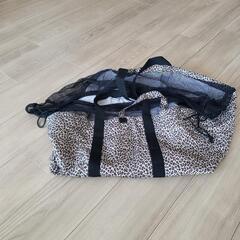 美品 レジかごタイプ エコバッグ ヒョウ柄の画像