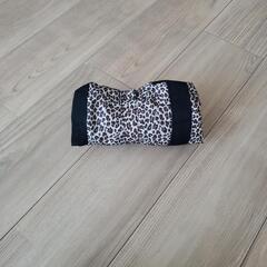 美品 レジかごタイプ エコバッグ ヒョウ柄の画像