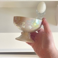 【韓国購入品】おしゃれなグラス シャーベットカップ 虹色