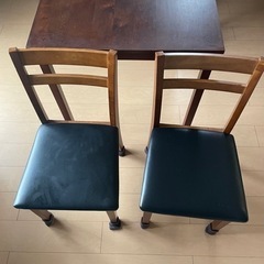 【引渡し先決定】【11/12夜　引渡しのみ800円OFF】ダイニングテーブルセット　椅子2脚付き