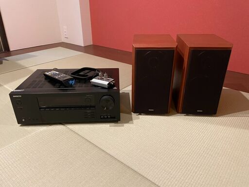 ONKYO TX-SR343 AVレシーバー　DENONスピーカーセット