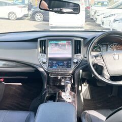 全国自社ローン#MYNEOオートローン　クラウンアスリート　寒冷地　サンルーフ　ナビTV　黒革シート　札幌在庫の画像