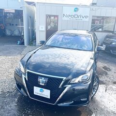全国自社ローン#MYNEOオートローン　クラウンアスリート　寒冷地　サンルーフ　ナビTV　黒革シート　札幌在庫の画像