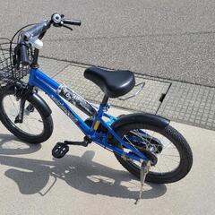 16インチ　5才から小一くらいまで　子供自転車　補助輪付き