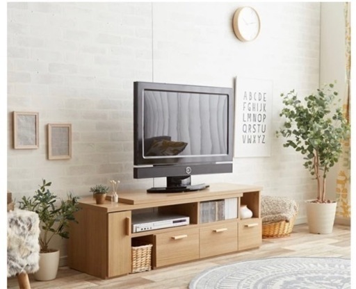☆美品•9月末まで☆値下げ交渉承ります！　北欧風　テレビ台　伸縮型ローボード