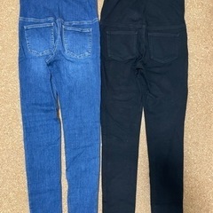 ユニクロ　マタニティ デニムS　レギンスMの画像