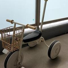【完了】無料！初めての三輪車に　補助押し棒付きで安全・安心