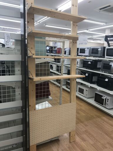 ★ジモティ割あり★  棚 ナチュラル H210×W74×D23 クリーニング済み KJ2961